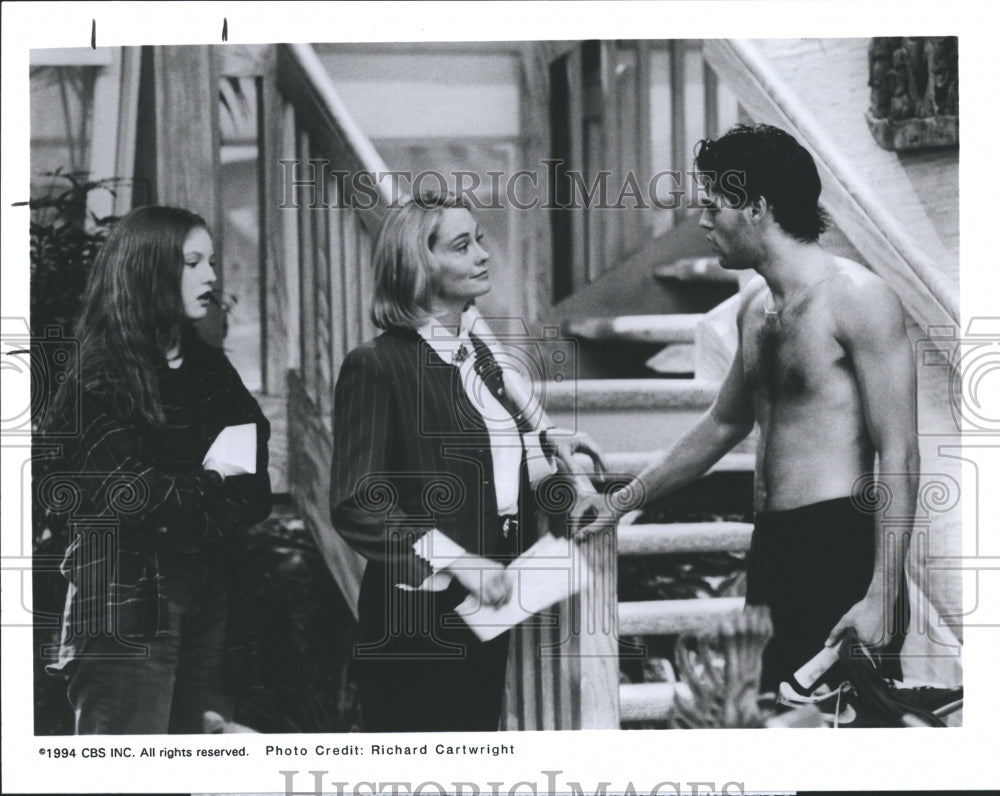 1996 Alicia Witt Cybill Shepherd Ivan Sergei from Cybill - Historic Images