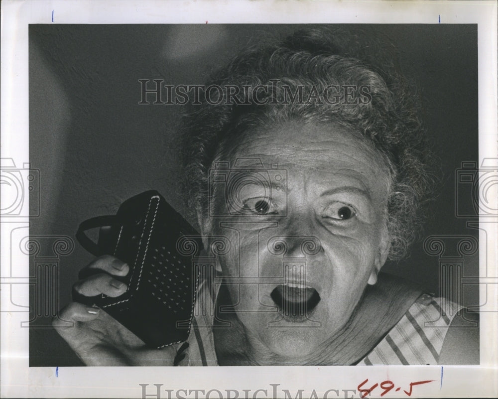 1963 Our shocked listener is Cindy Whitman - Historic Images