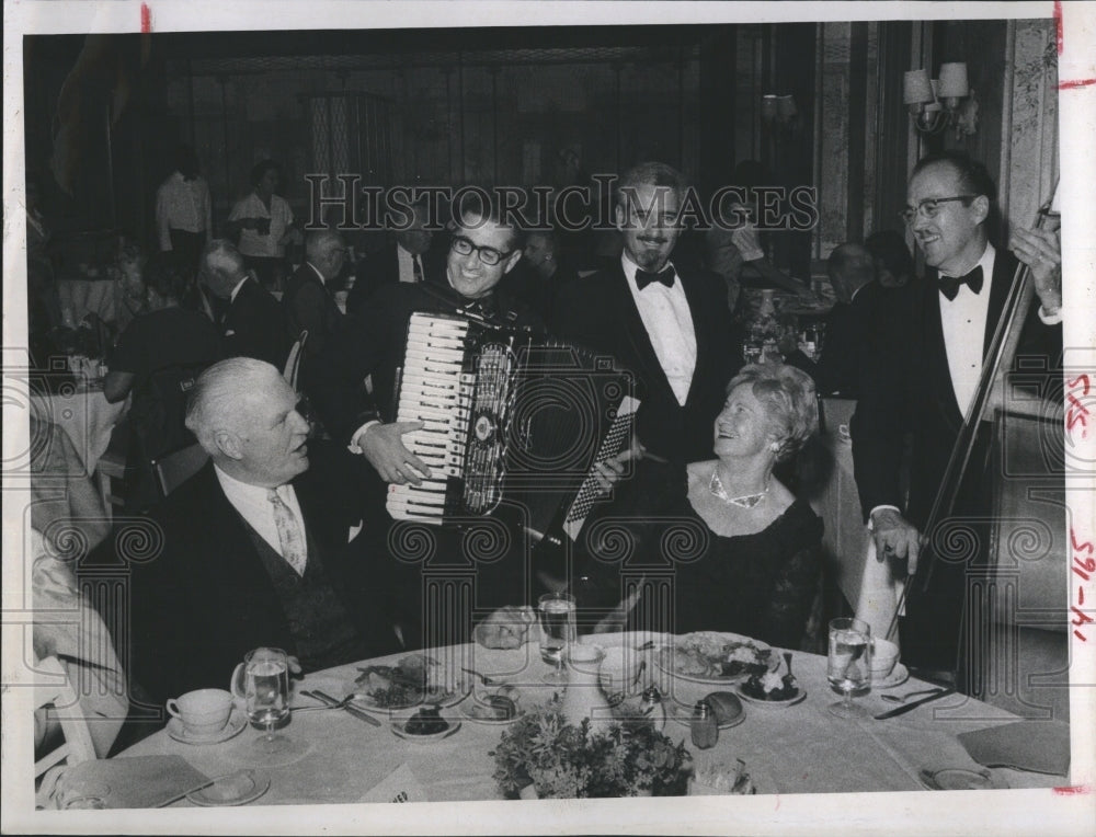1968 Judge and Mrs Seth Widener are serenaded by Danny Paige - Historic Images