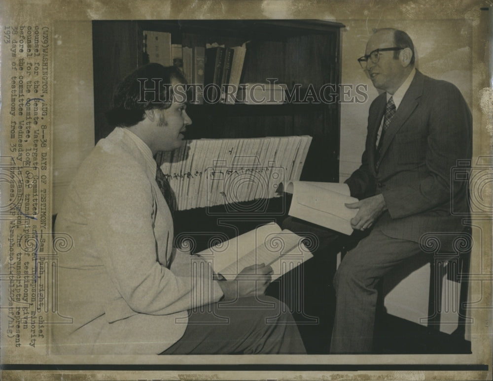 1973 Sam Dash, Chief Counsel Senate Watergate Committee - Historic Images