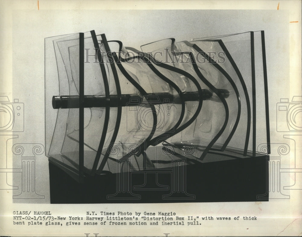1973 Harvey Littleton's "Distortion Box II" - Historic Images