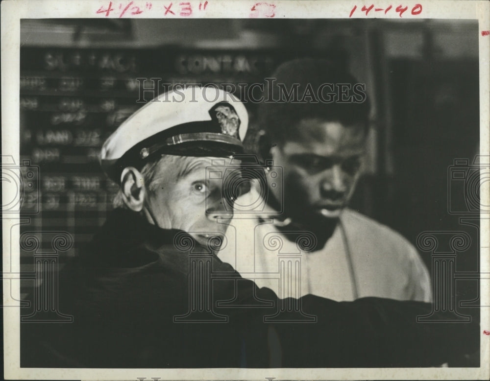 1968 Richard Widmark and Sidney Potter in "The Bedford Incident" - Historic Images