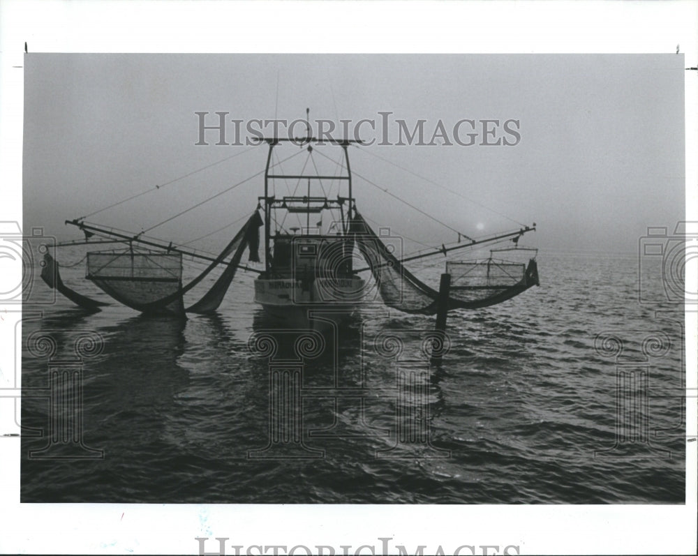 1989 Press Photo &quot;Marmaduke&quot; Shrimp Fishing - Historic Images