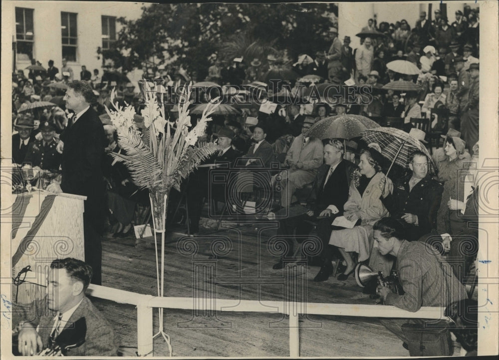 1948 Millard Governor Caldwell Reception With guests - Historic Images