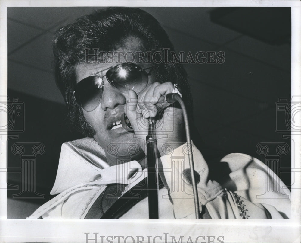 1977 Musical Tribute Elvis Presley Impersonator - Historic Images