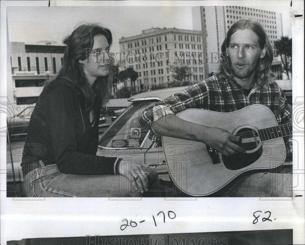 1977 Gregg McNeal Musician Ruth Minteer - Historic Images