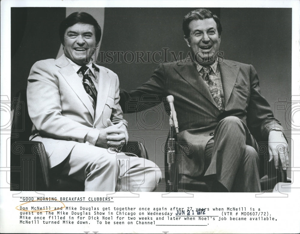1972 Don McNeill and Mike Douglas - Historic Images
