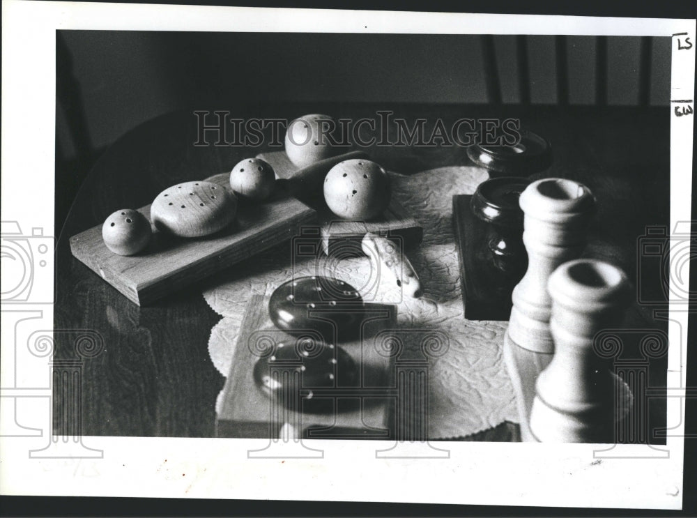 1979 William "Mitch" Mitchell Makes Decorative Wood Objects - Historic Images