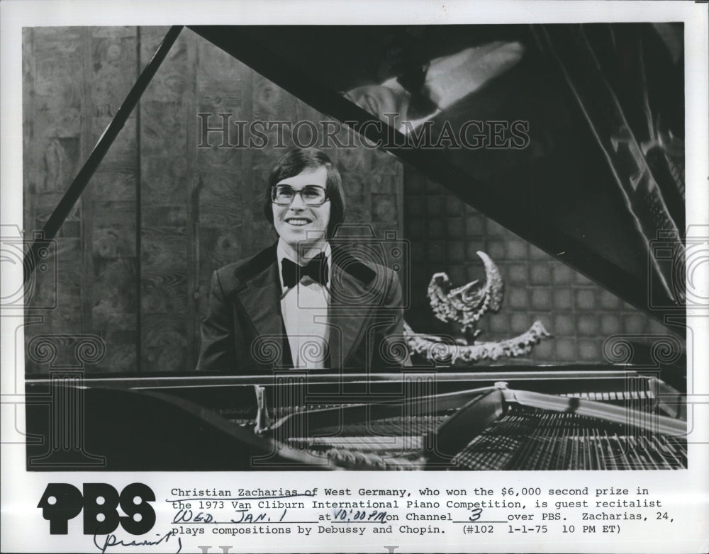 1975 Christian Zacharias Piano Competition - Historic Images