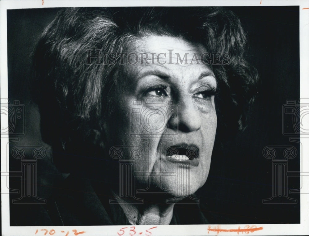 1977 Press Photo Professor Rhetta Schreiber Author of &quot;Sybil&#39; - RSJ00227 - Historic Images