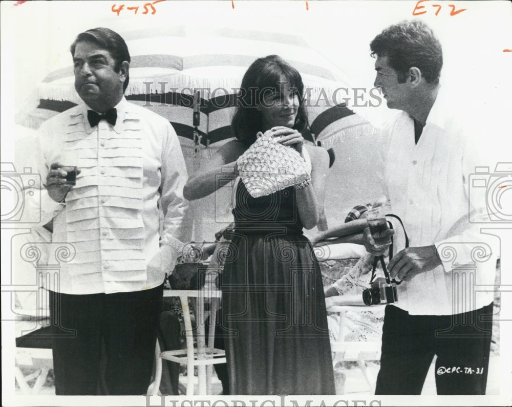 1974 Press Photo Senta Berger Dean Martin Actors THE AMBUSHERS - RSJ00441 - Historic Images