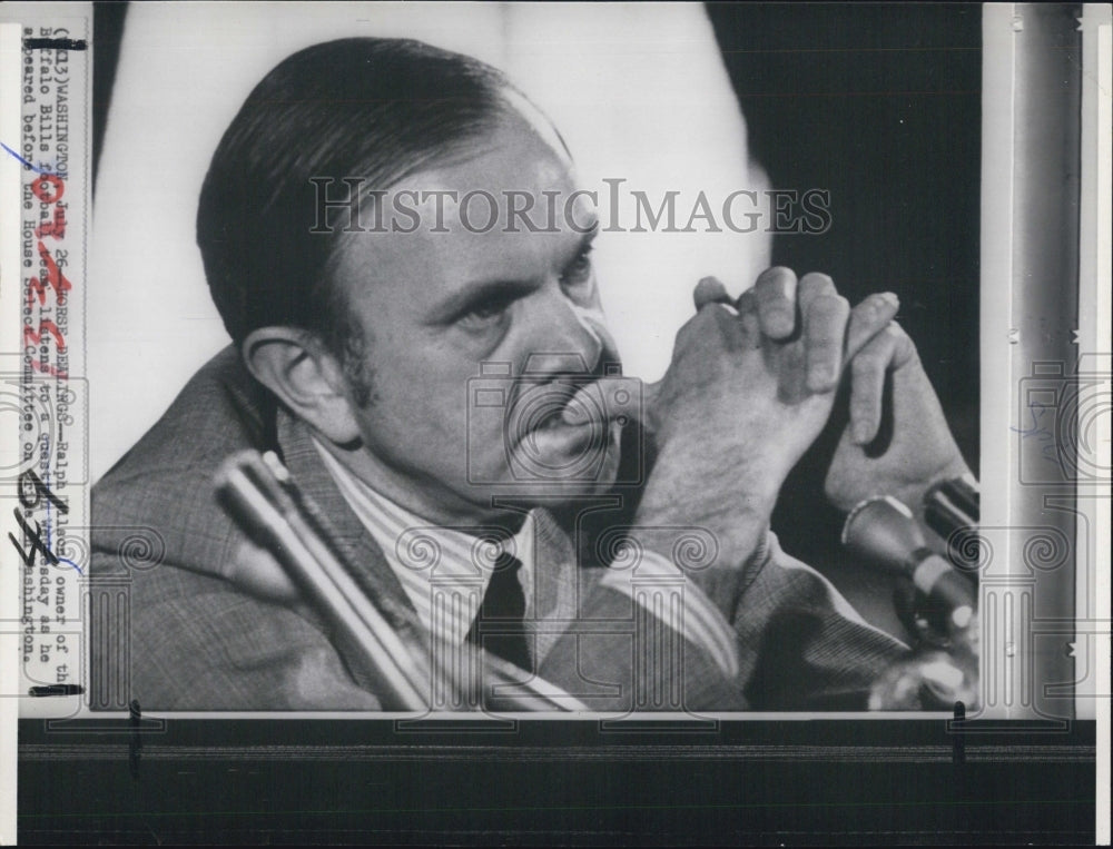 1984 Press Photo Ralph Wilson owner of Buffalo Bills Football team - Historic Images