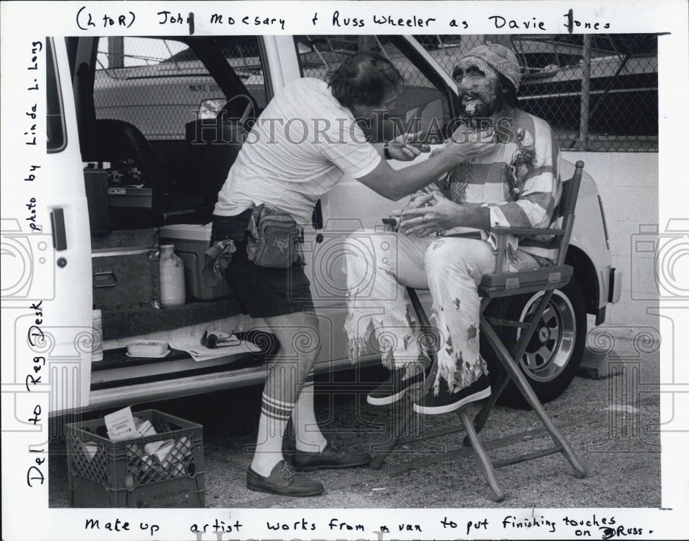 1987 Press Photo Russ Wheeler as the &quot;Mythical&quot; Davy Jones - Historic Images