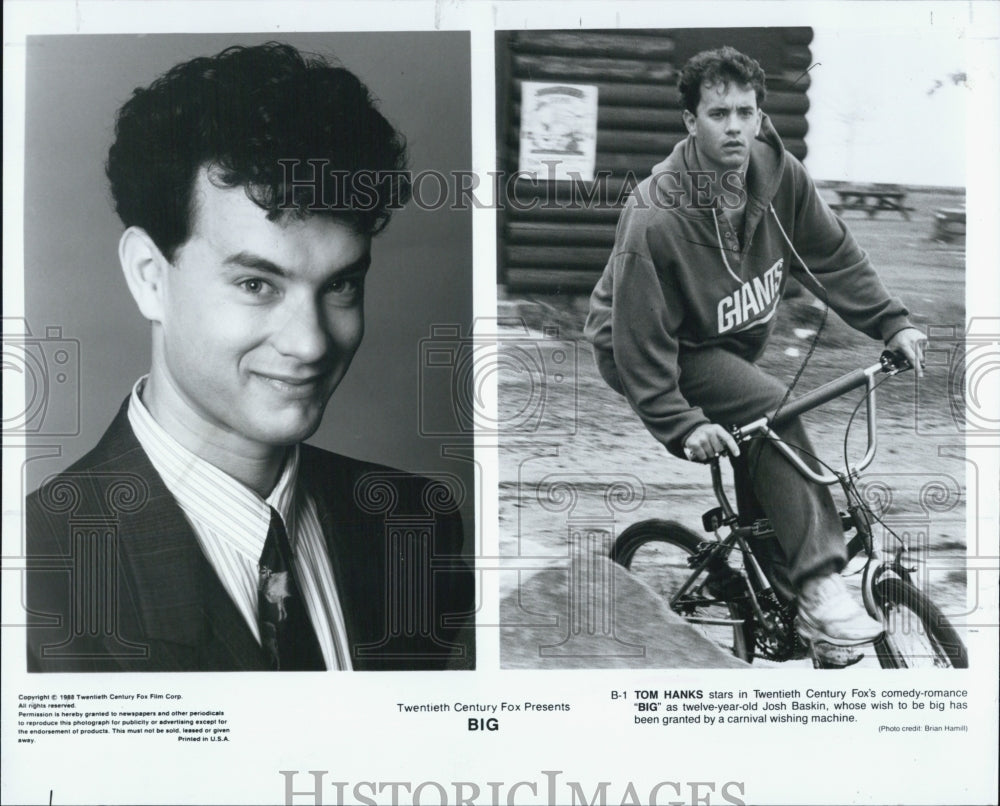 1988 Press Photo Tom Hanks in "Big" - RSJ01449 - Historic Images
