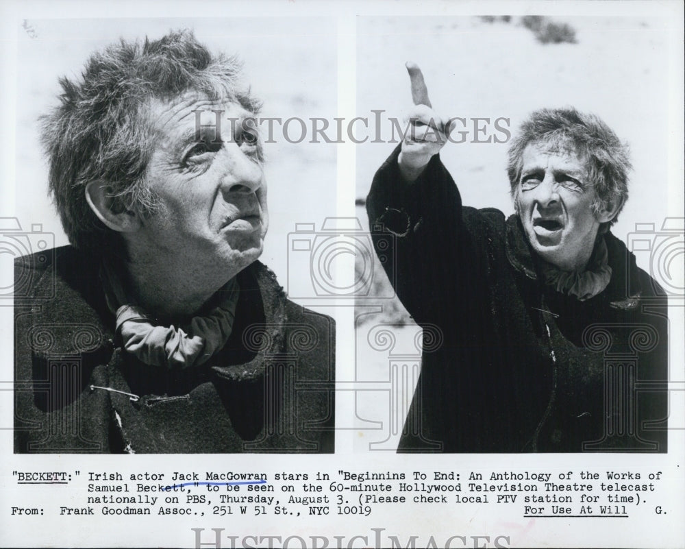 Press Photo Jack MacGowran in &quot;Beginins to End&quot; - RSJ01451 - Historic Images