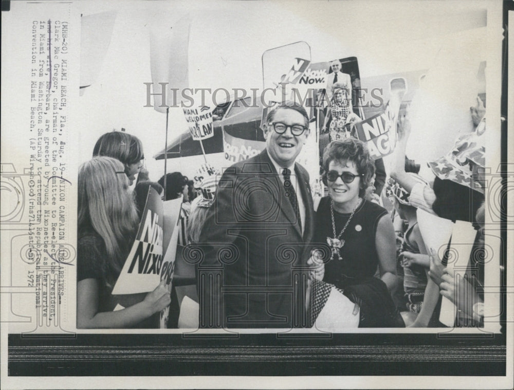 1972 Press Photo Nixon Campaign Aide Clark MacGregor - RSJ01467 - Historic Images