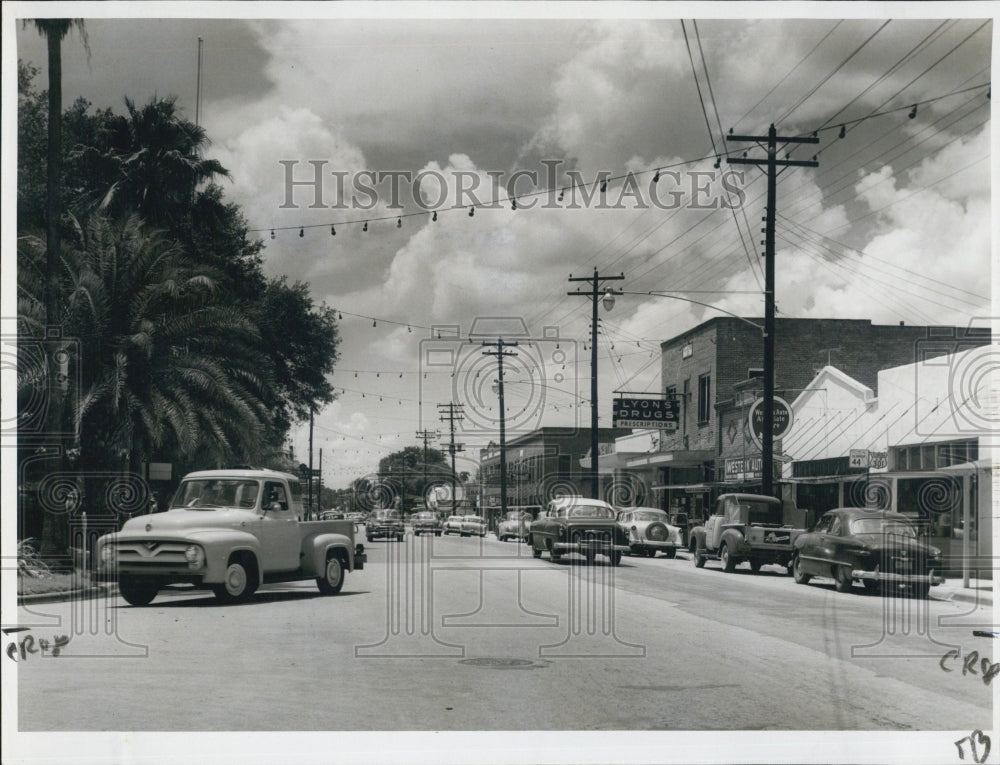 1955 Press Photo Wildewood Main Street. - Historic Images