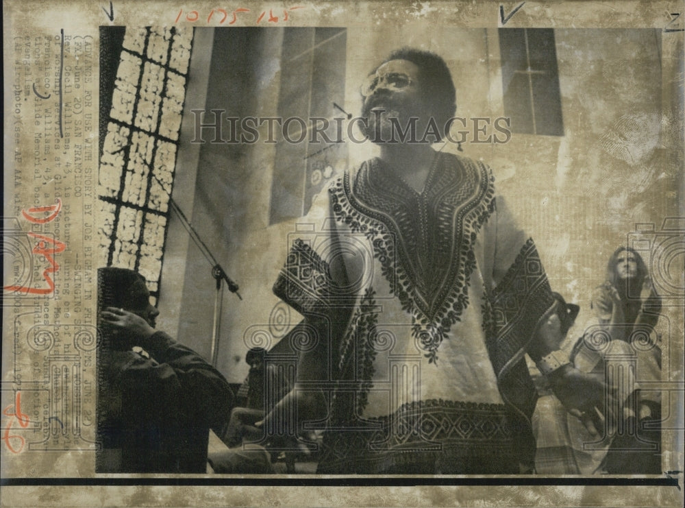 1973 Reverand Cecil Williams Glide Memorial United Methodist Church - Historic Images