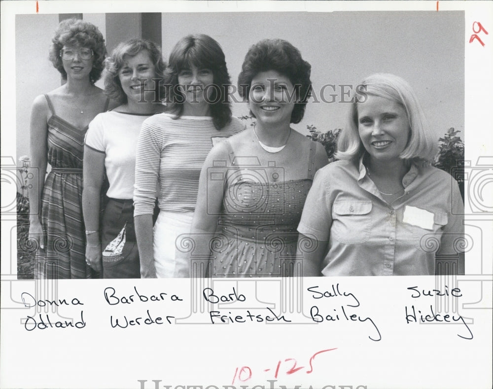 1982 Press Photo Members, Windlasses Sailing Organization, Clearwater, Florida - Historic Images