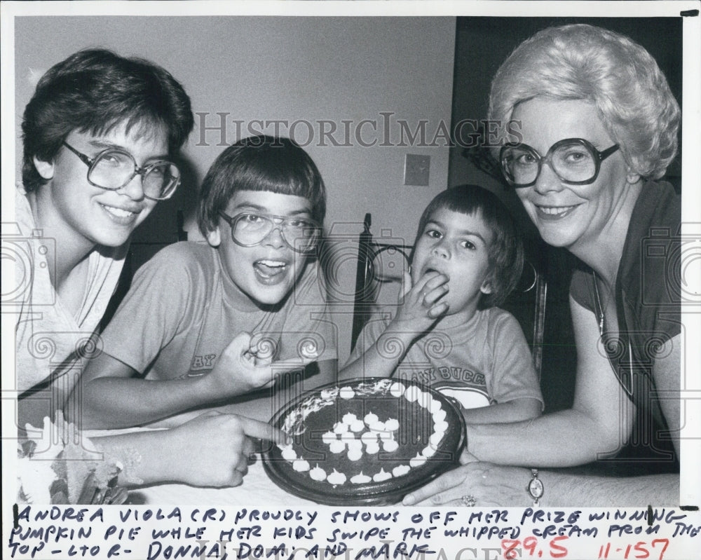 1980 Press Photo Andrea Viola, prize-winning pie - RSJ02817 - Historic Images