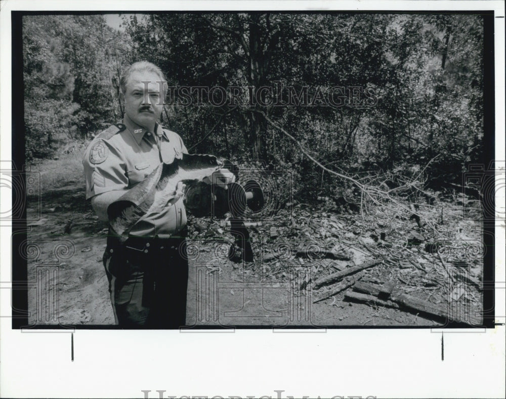 1991 Press Photo Sgt. Larry Vinsor, Game and Fresh Water Fish Commission - Historic Images