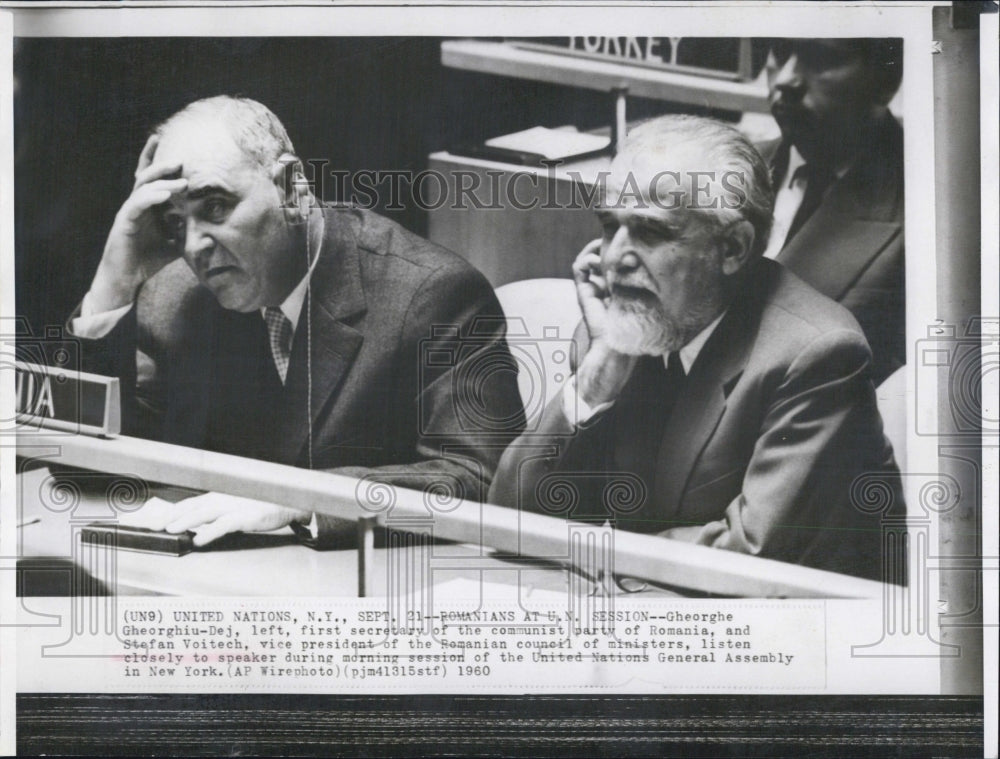 1960 Press Photo Gheorghe Gheorghiu-Dej. - Historic Images