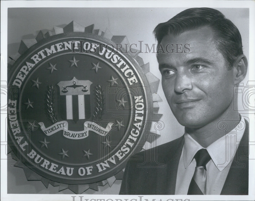 1968 Press Photo Actor William Reynolds TV Show FBI - RSJ03033 - Historic Images