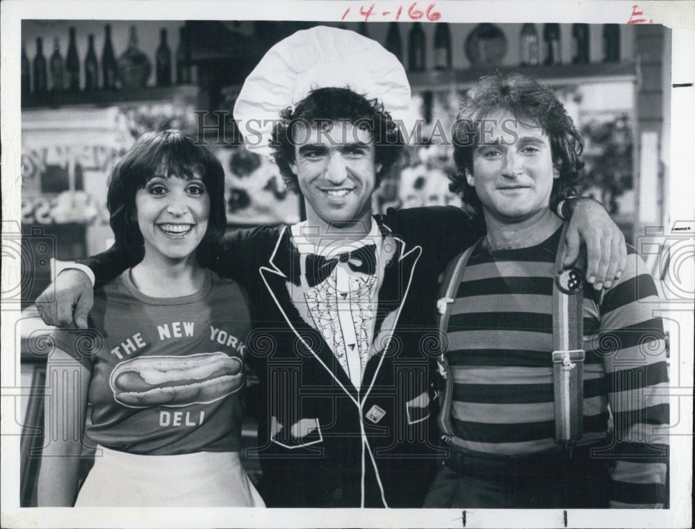 1979 Press Photo G Hecht,J Thomas,Robin Williams "Mork & Mindy" - RSJ03065 - Historic Images