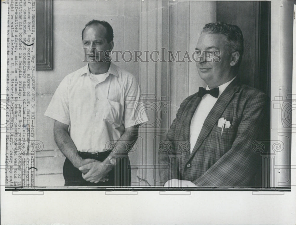 Press Photo Jerry Ray, brother of James Earl Ray, Dr. Martin Luther King Jr., - Historic Images