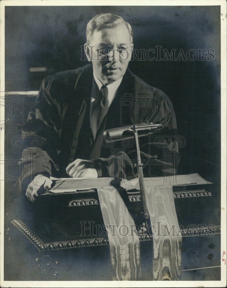 Press Photo Reverend Doctor Allison McCracken First Methodist Church - Historic Images