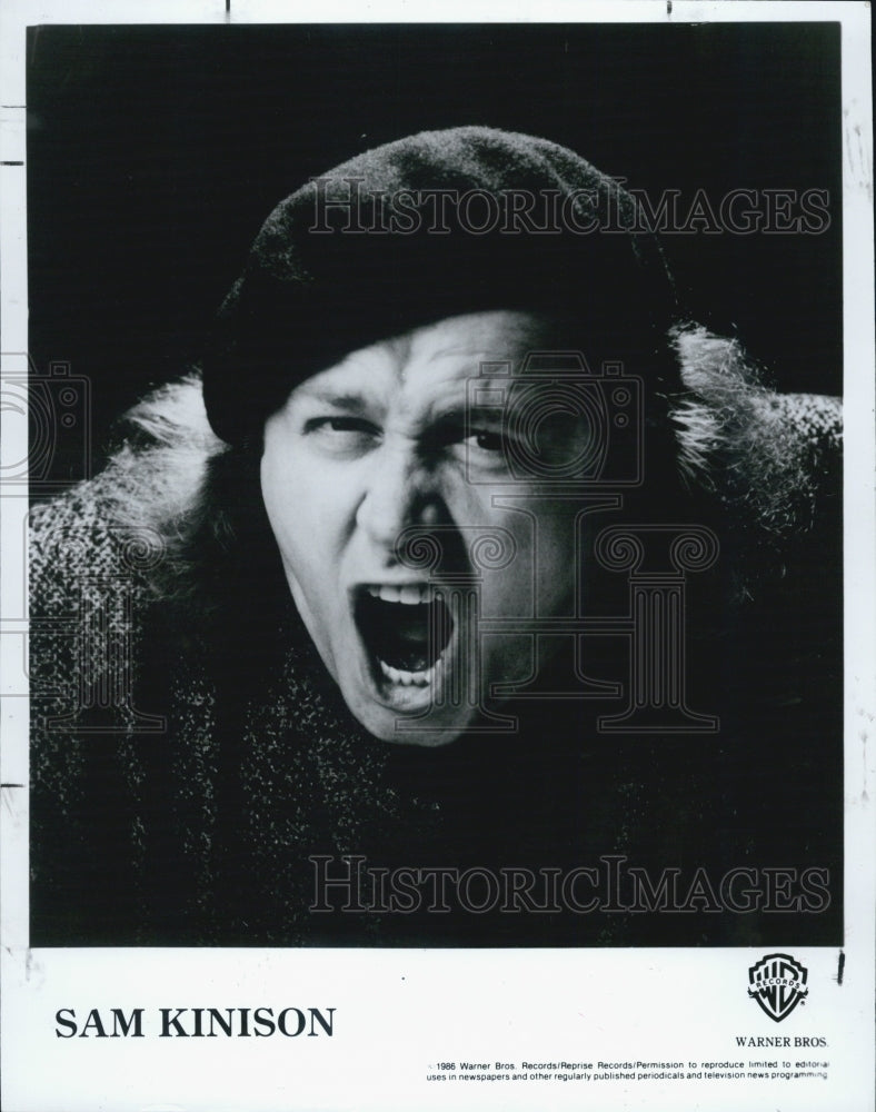 1987 Press Photo Comedian Sam Kinison, Bayfront Center, St Petersburg - Historic Images