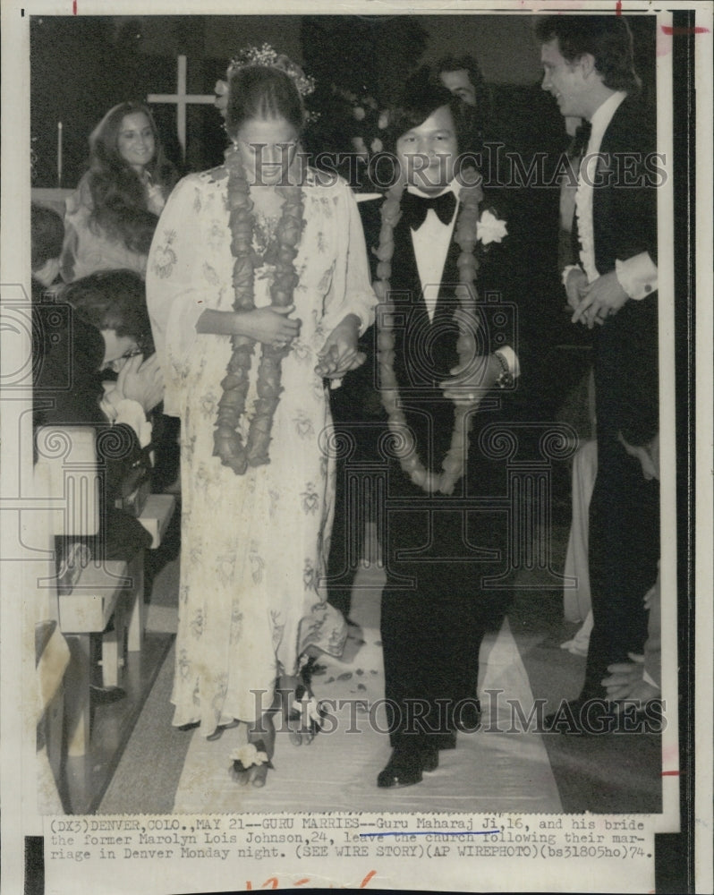 1974 Press Photo Guru Maharaj - Historic Images