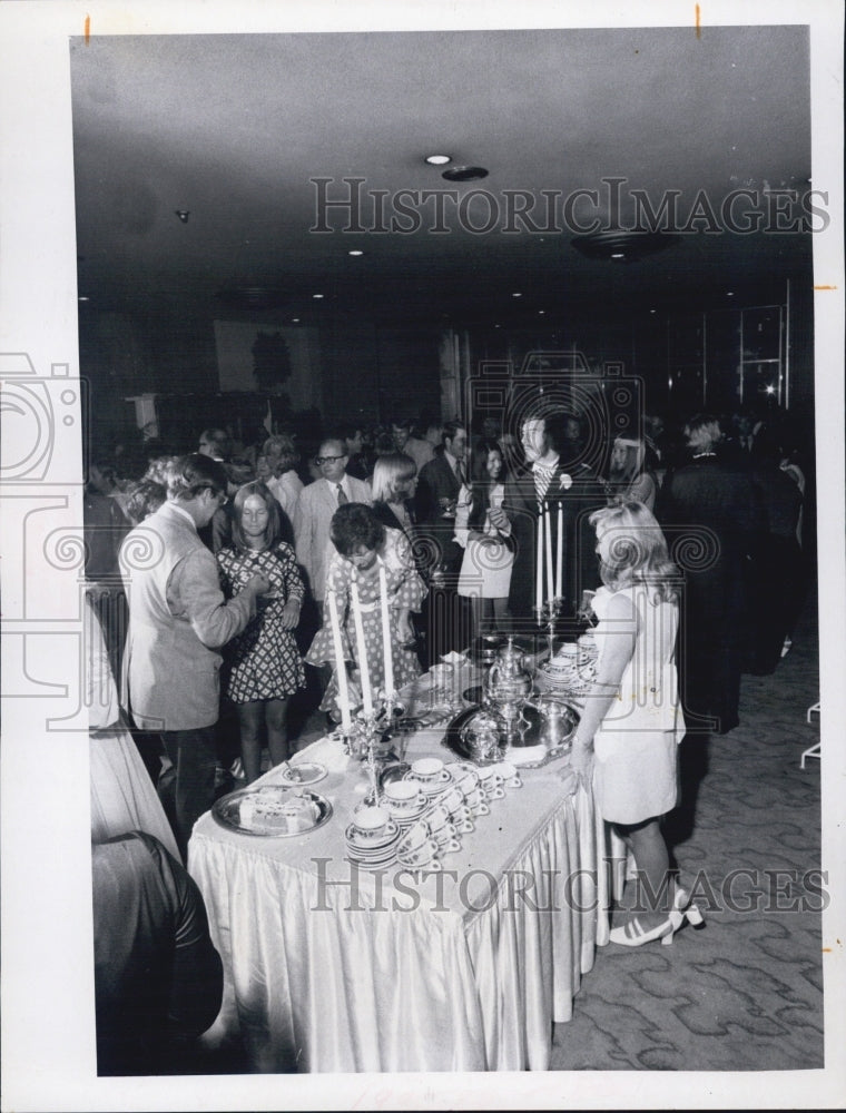 1971 Press Photo Mr & Mrs Scott Magowan Reception at Suwannee Hotel - RSJ03771 - Historic Images