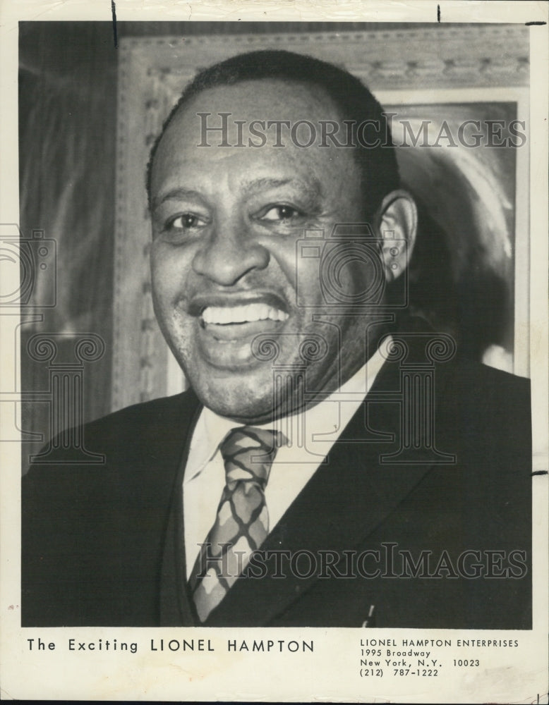 1978 Press Photo Jazz Vibraphonist Lionel Hampton - RSJ03845 - Historic Images