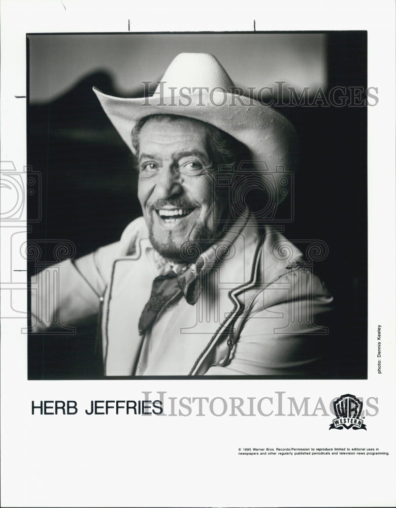 1996 Press Photo Herb Jeffries Musician singer Entertainment artists - RSJ04543 - Historic Images