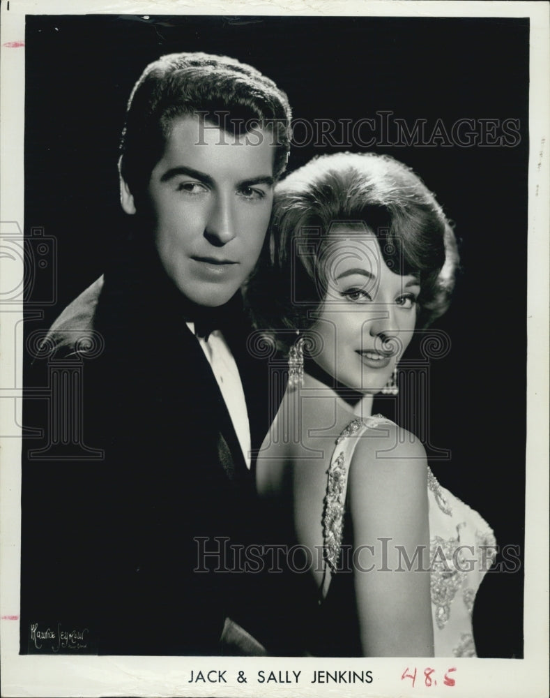 1965 Press Photo Vocalists Jack and Sally Jenkins - Historic Images