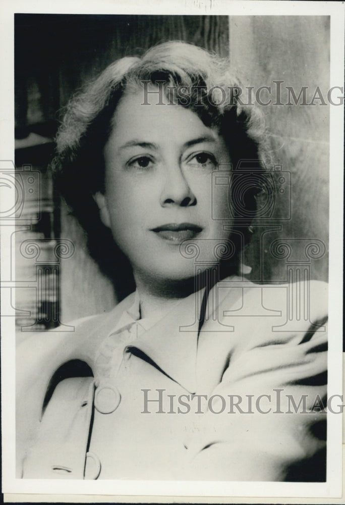 1950 Press Photo Sara Jenkins Author of &quot;The Lost Lamp&quot; - Historic Images