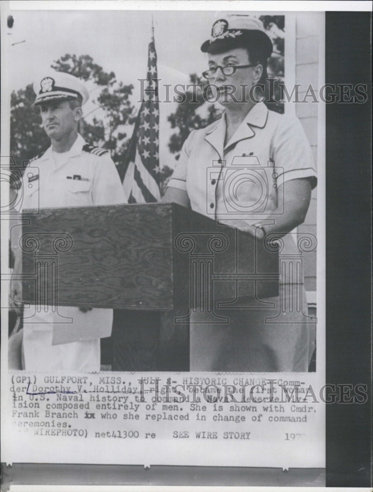 1970 Press Photo Commander Dorothy V Holliday - RSJ04721 - Historic Images