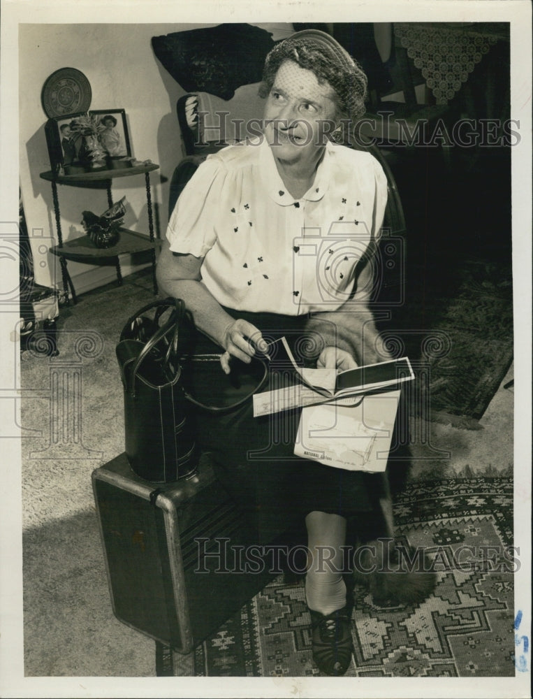 1954 Press Photo Mrs. Josephine Roeper President St. Petersburg No. 11 - Historic Images