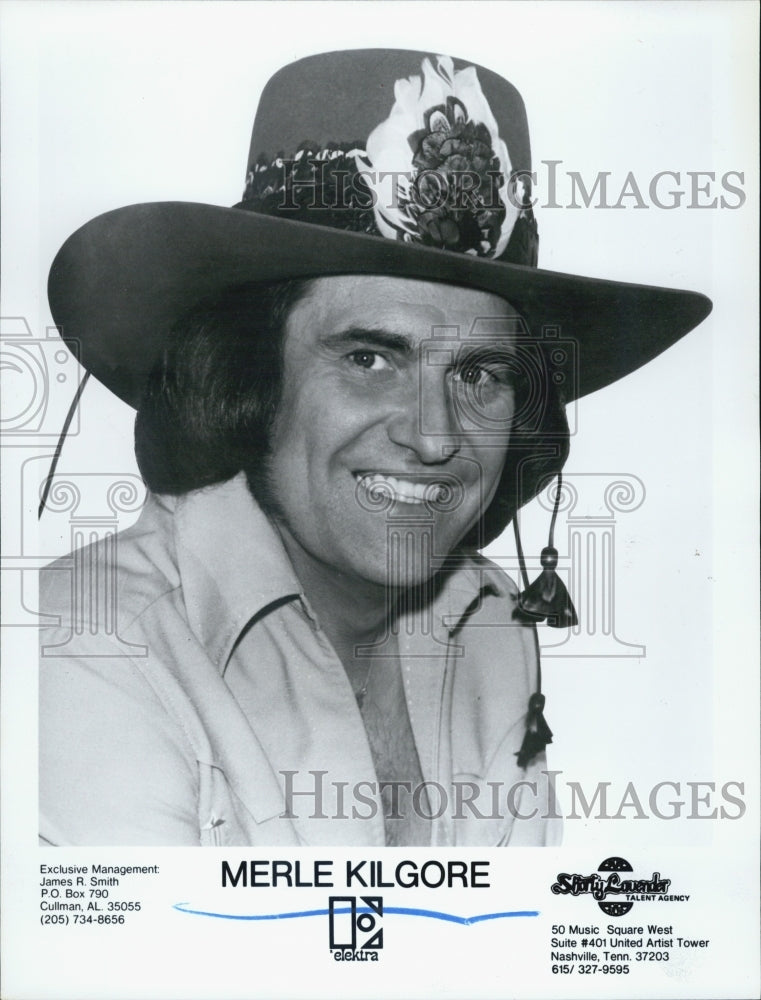 1981 Press Photo Merle Kilgore American Singer and songwriter. - Historic Images