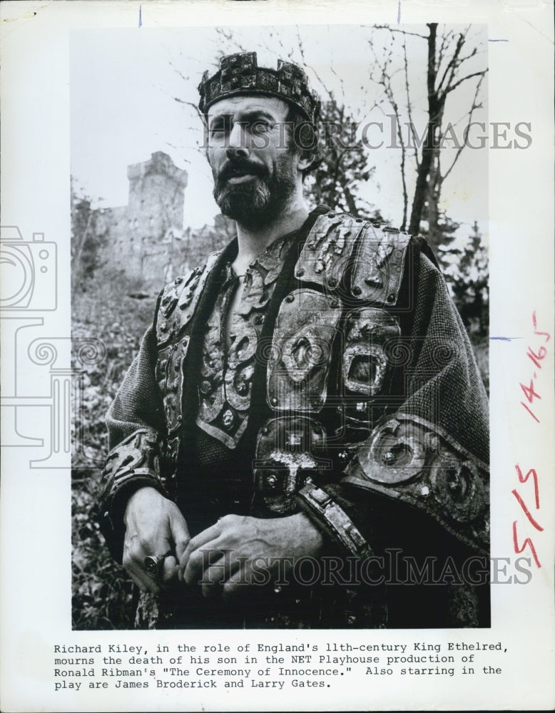 1970 Press Photo American Actor Richard Kiley, The Ceremony Of Innocence - Historic Images