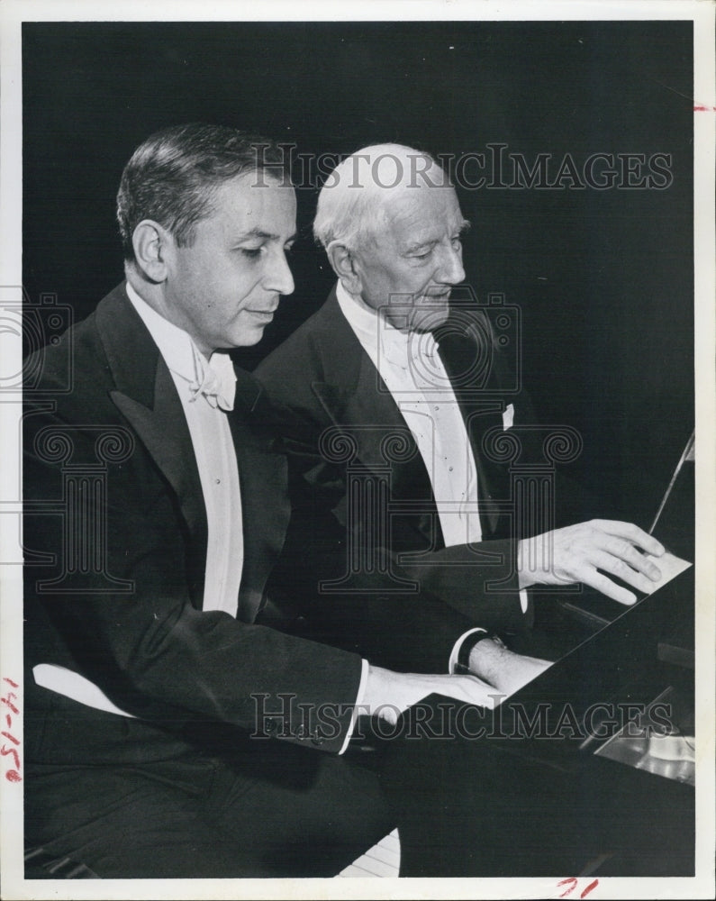 1986 Press Photo Prof Edward Kilenyi Jr and Prof Ernst von Dohnanyi at FSU - Historic Images