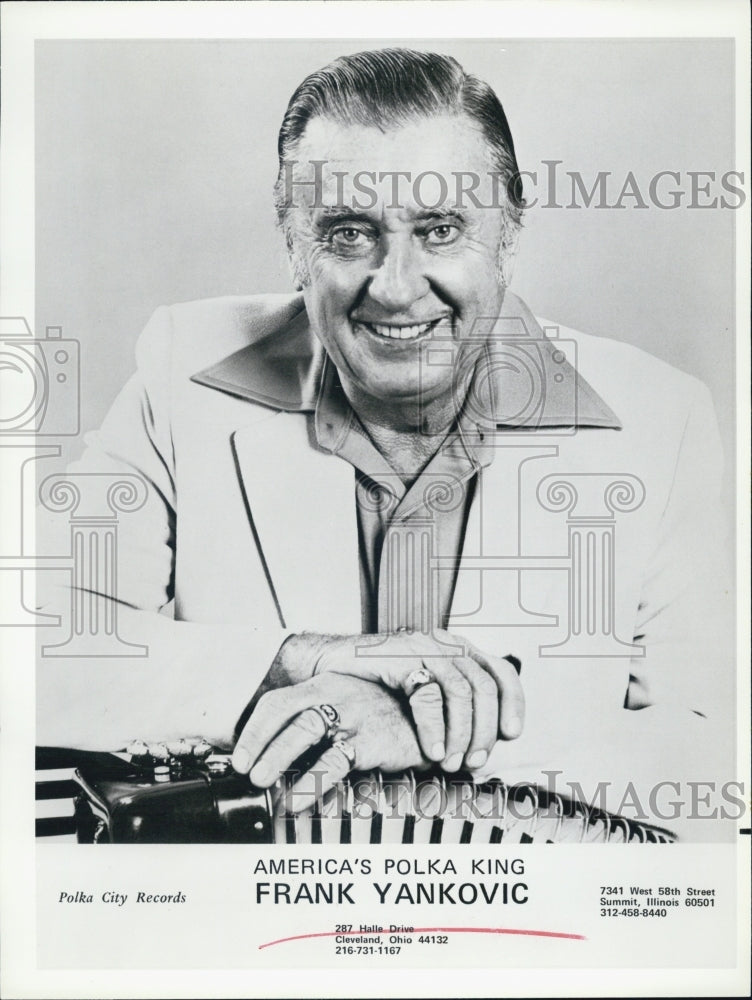 1981 Press Photo Frank Yankovic America&#39;s Polka King - RSJ05663 - Historic Images