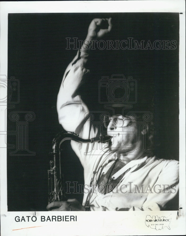 1986 Gato Barbieri Argentinean jazz tenor saxophonist.-Historic Images