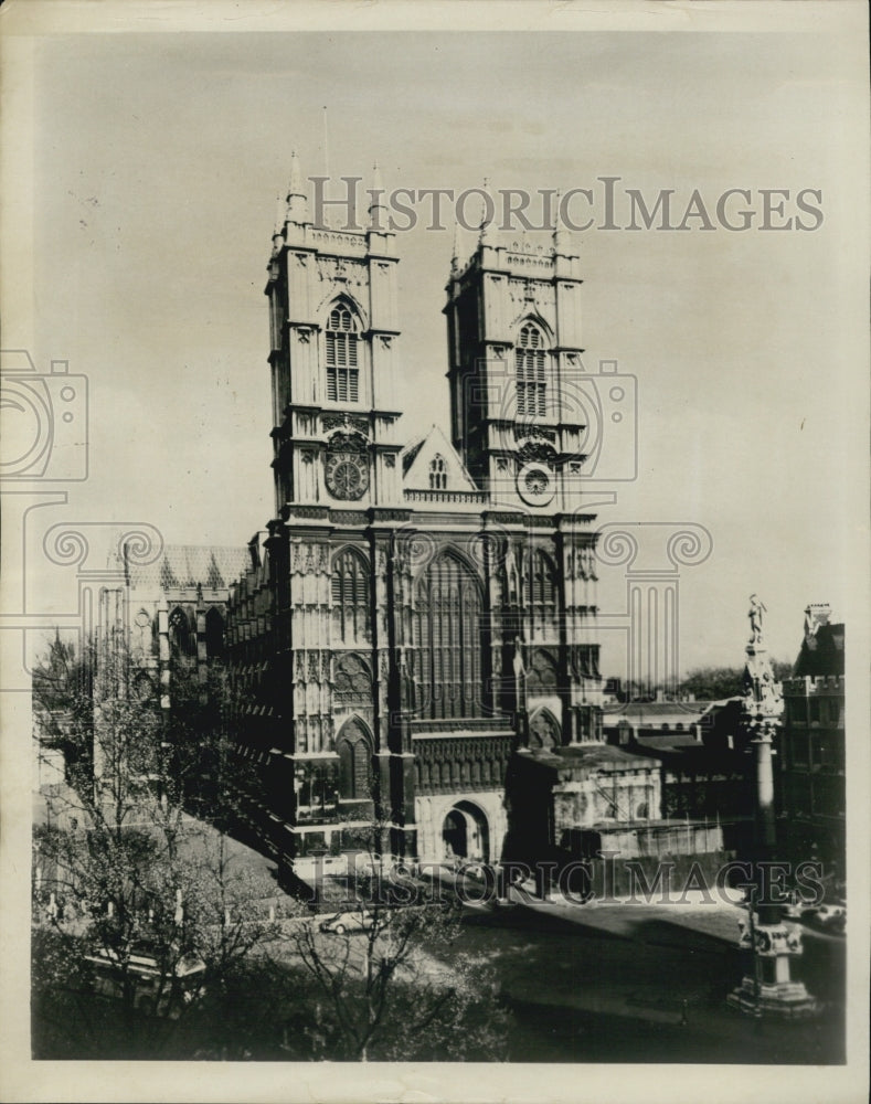 1986 Press Photo Westminster Abbey, Coronation church of Britain is celebrating - Historic Images