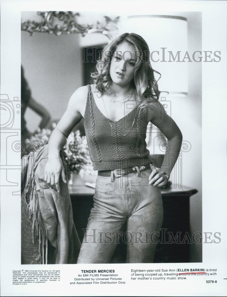 1983 Press Photo Actress Ellen Barkin in "Tender Mercies" Film - RSJ06037 - Historic Images