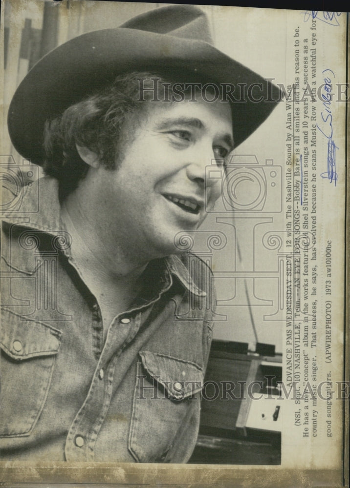 1973 Press Photo Bobby Bare singer - RSJ06073 - Historic Images