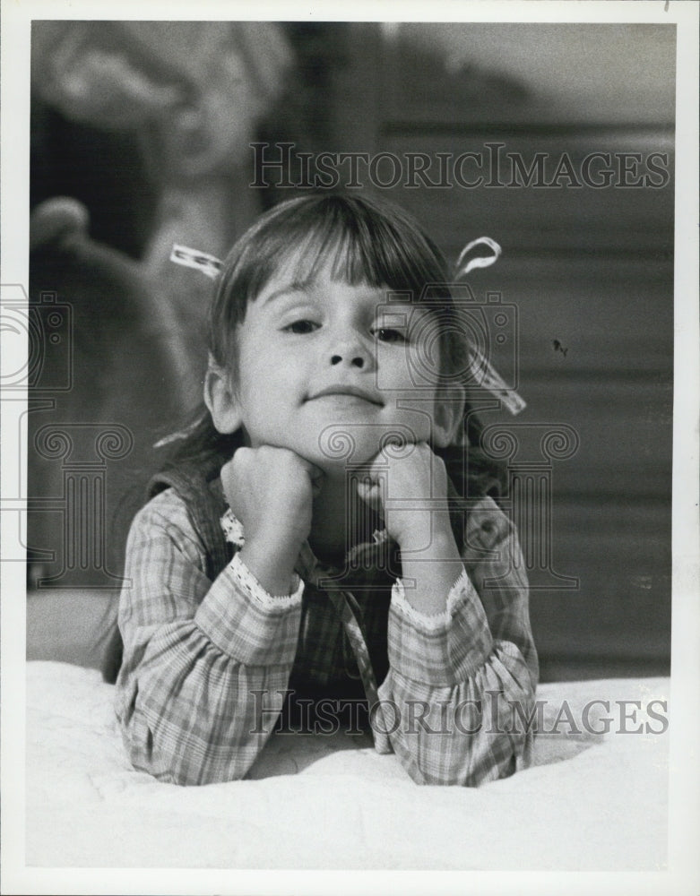 1981 Press Photo Child Actress Kaleena Kiff in &quot;Love, Sidney&quot; NBC TV Series - Historic Images