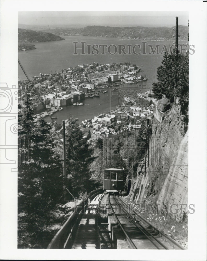 1981 Press Photo Bergen, Capital Of Norway&#39;s Spectacular Fjord Country - Historic Images