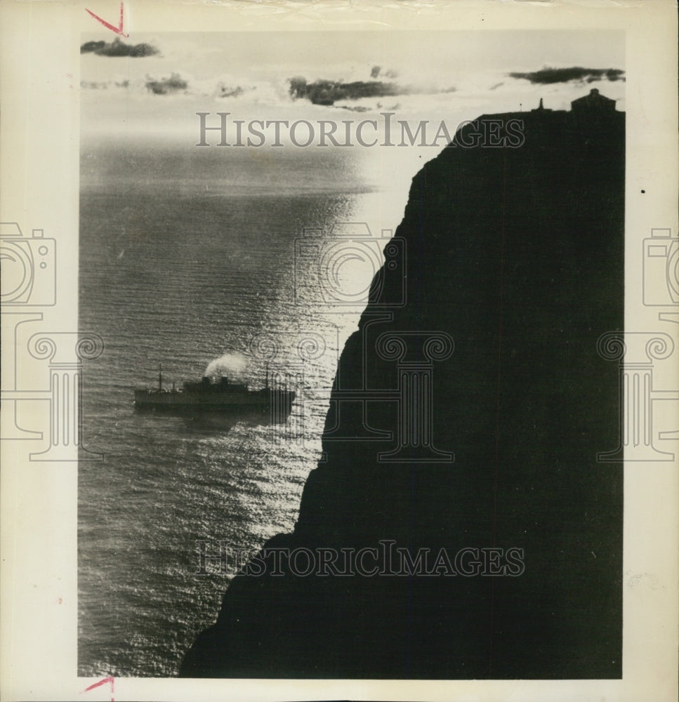 1964 Press Photo A view from top of Europe at North Cape,Norway - Historic Images